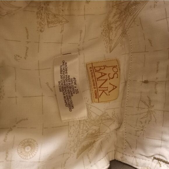 Jos A Bank 40W×32L 100% Cotton Full Length Pockets Zipper Men's Pants Jeans - Picture 2 of 6